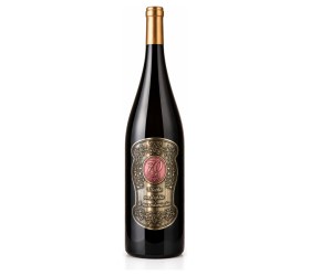 Wino prezentowe 1,5 l z metalową etykietą na 70. urodziny